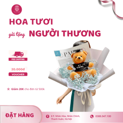 Bó Hoa Gấu Tốt Nghiệp Mix