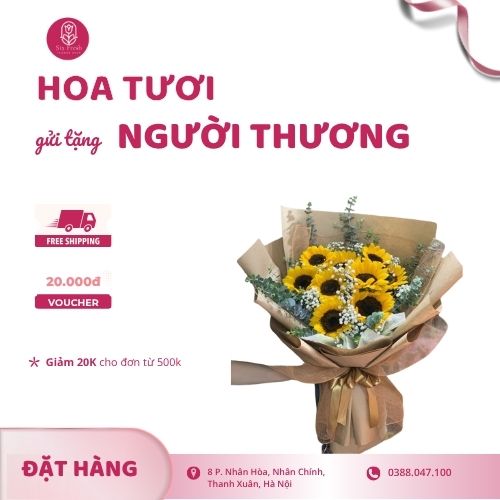Một bó hoa hướng dương