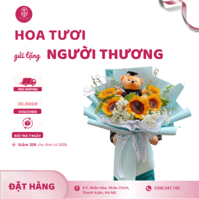 Hoa tốt nghiệp