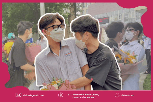 Tặng hoa nhân kì thi THPT