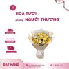 Bó hoa hướng dương tươi kết hợp hoa hồng trắng